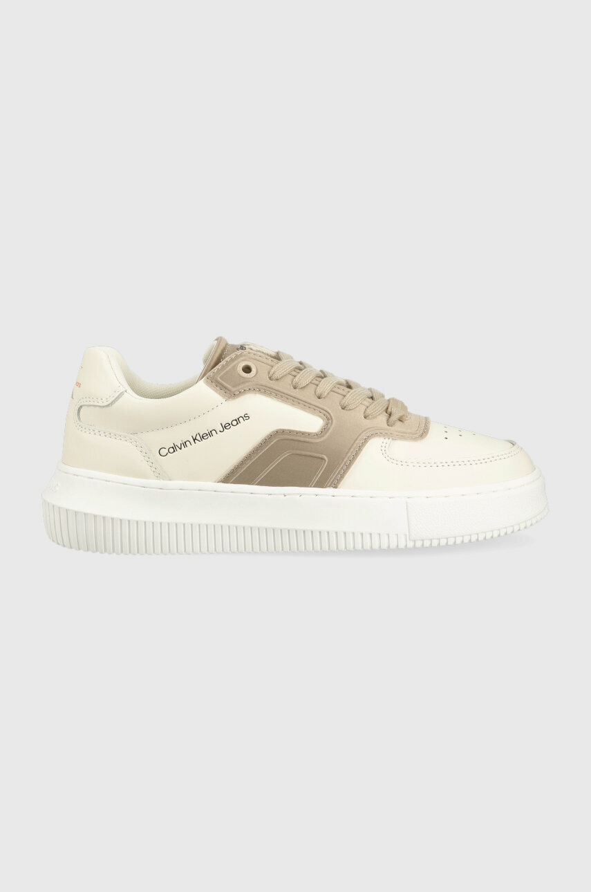 

Маратонки Calvin Klein Jeans CHUNKY CUPSOLE SATIN WN в бежово, Бежов