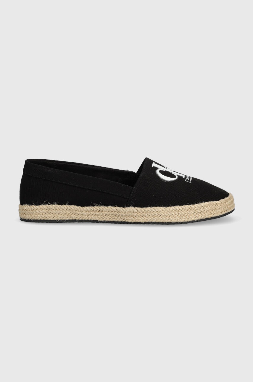 

Еспадрили Calvin Klein Jeans ESPADRILLE MONO SEASONAL GR в черно YW0YW01032, Черен