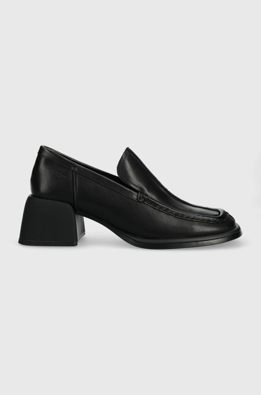 Kožené lodičky Vagabond Shoemakers Ansie dámské, černá barva, na podpatku, 5545.101.20 - černá - 