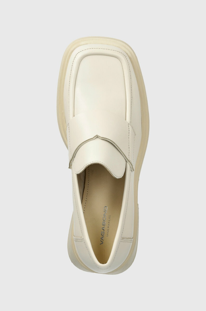Шкіряні туфлі Vagabond Shoemakers DORAH жіночі колір бежевий каблук блок 5542.001.02 