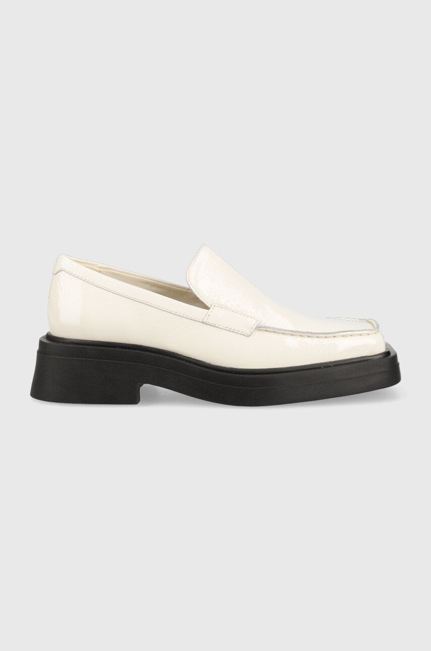 Levně Kožené mokasíny Vagabond Shoemakers EYRA dámské, béžová barva, na plochém podpatku, 5350.260.02