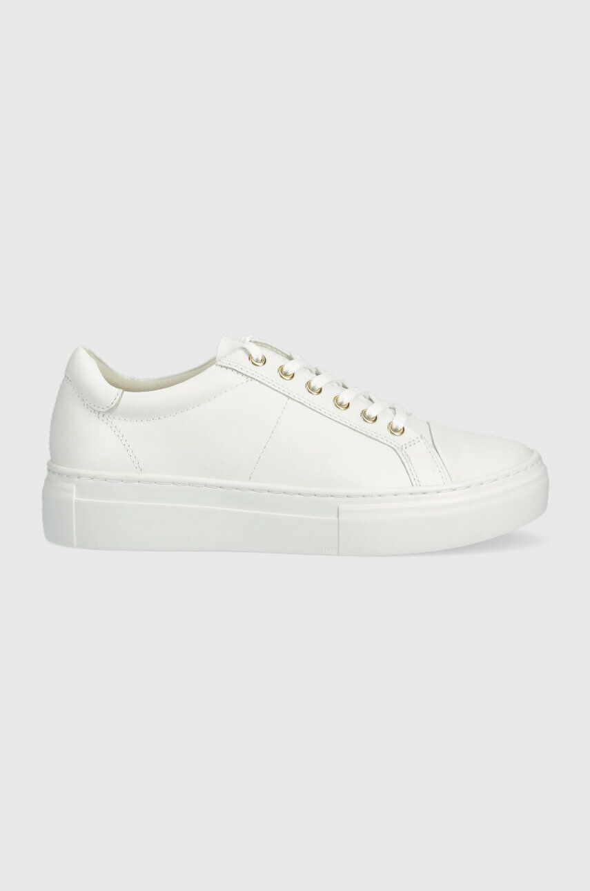 Vagabond sneakers din piele ZOE PLATFORM culoarea alb, 5327.501.01