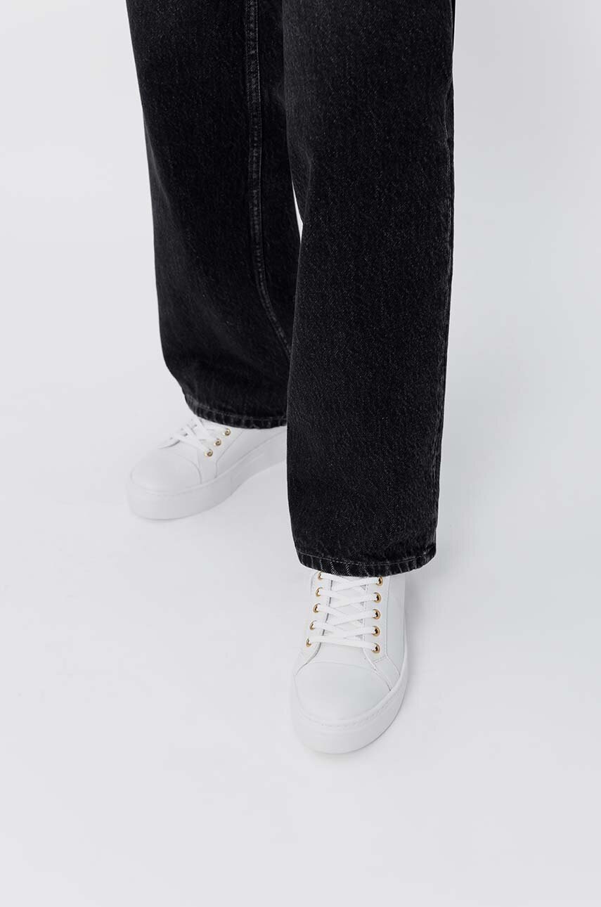 Δερμάτινα αθλητικά παπούτσια Vagabond Shoemakers Shoemakers ZOE PLATFORM χρώμα: άσπρο, 5327.501.01 φωτογραφία