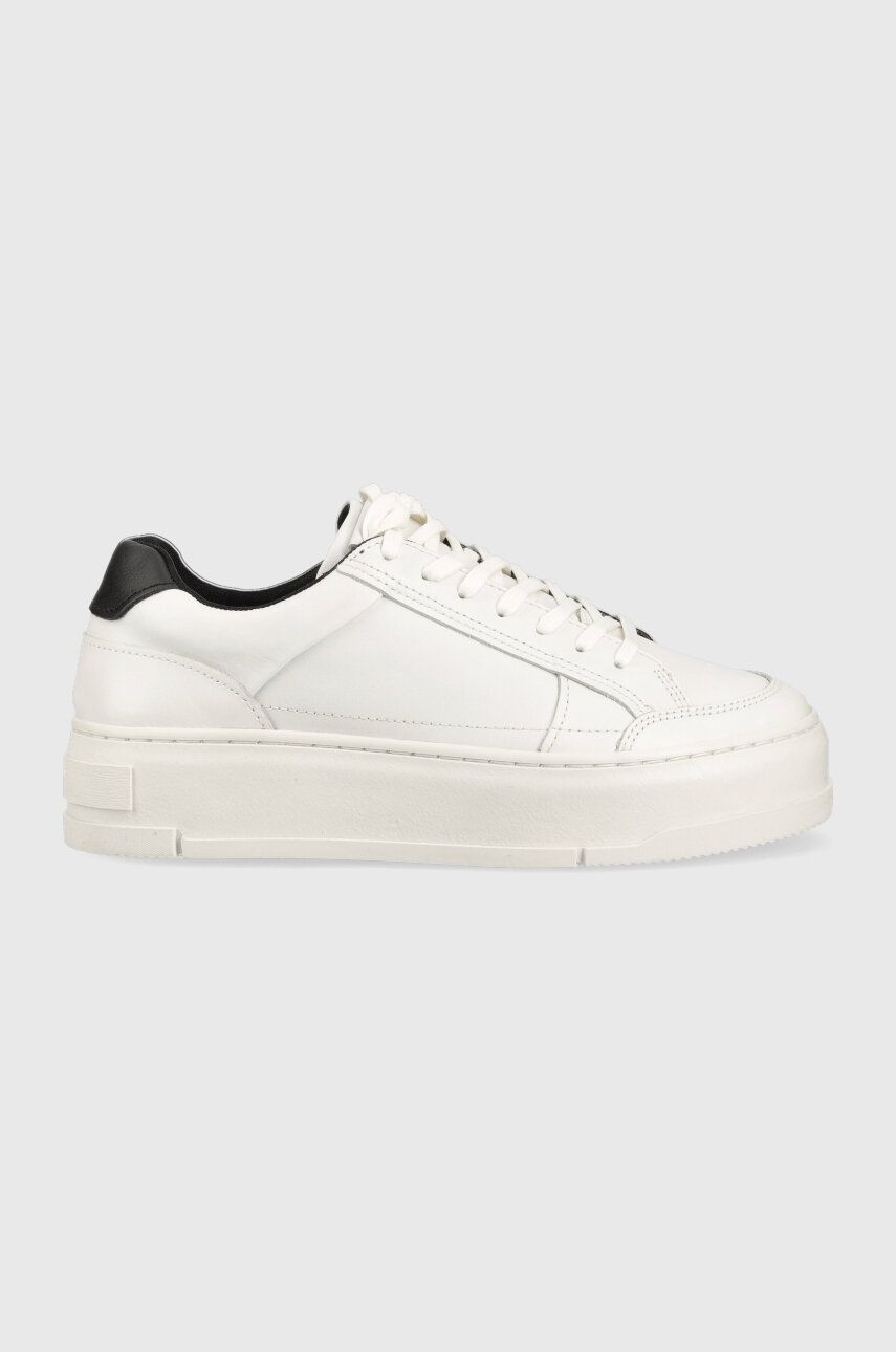 Kožené sneakers boty Vagabond Shoemakers JUDY bílá barva, 5524.001.99 - bílá -  Svršek: Přírodn