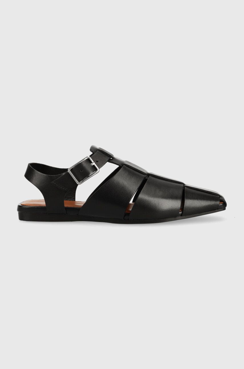 Levně Kožené sandály Vagabond Shoemakers WIOLETTA dámské, černá barva, 5501-101-20