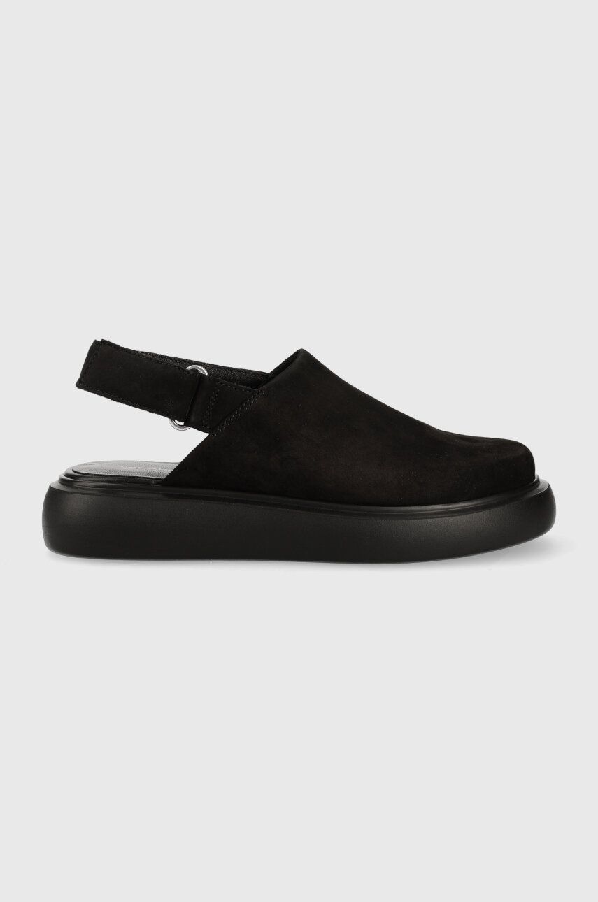 Levně Semišové sandály Vagabond Shoemakers BLENDA dámské, černá barva, na platformě, 5519-350-20
