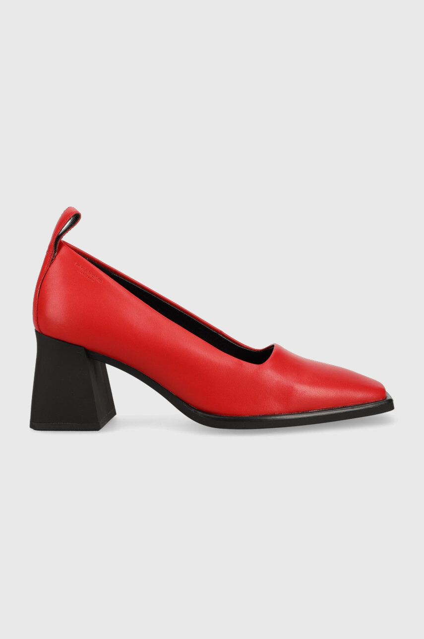 Vagabond pantofi de piele HEDDA culoarea rosu, cu toc drept, 5303.101.47 Answear 2023-03-21