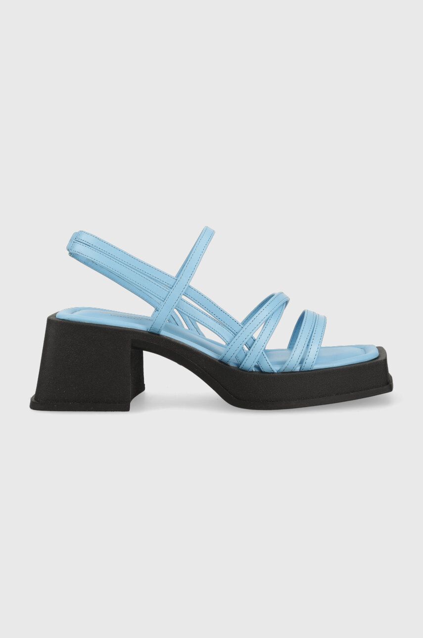 Kožené sandály Vagabond Shoemakers HENNIE 5337.101.63 - modrá -  Svršek: Přírodní kůže Vni