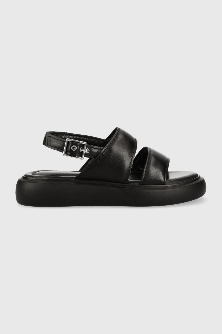 Vagabond Shoemakers Sandale De Piele Blenda Femei, Culoarea Negru, Cu Platforma, 5519.501.20