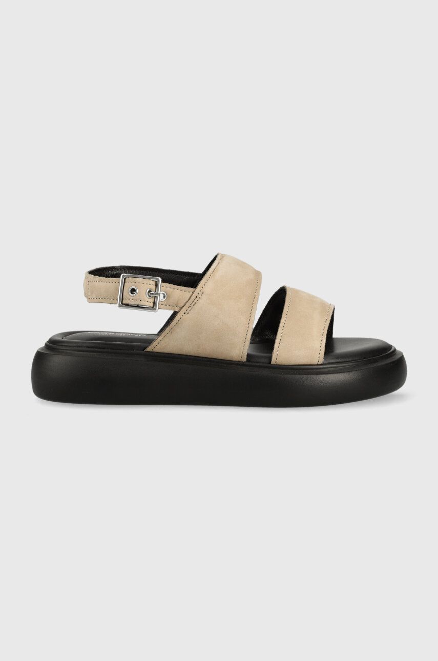 Levně Semišové sandály Vagabond Shoemakers BLENDA dámské, béžová barva, 5519.550.07