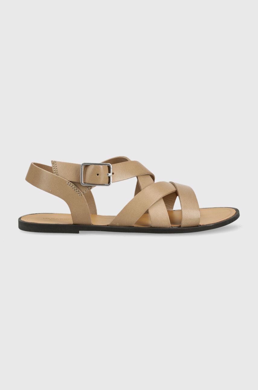 Kožené sandály Vagabond Shoemakers TIA 2.0 dámské, béžová barva, 5531.201.09 - béžová -  Svršek