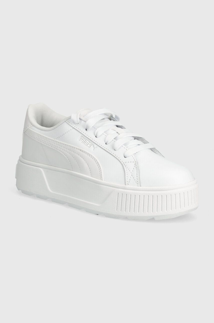 Puma sneakers din piele Karmen L culoarea alb 384615