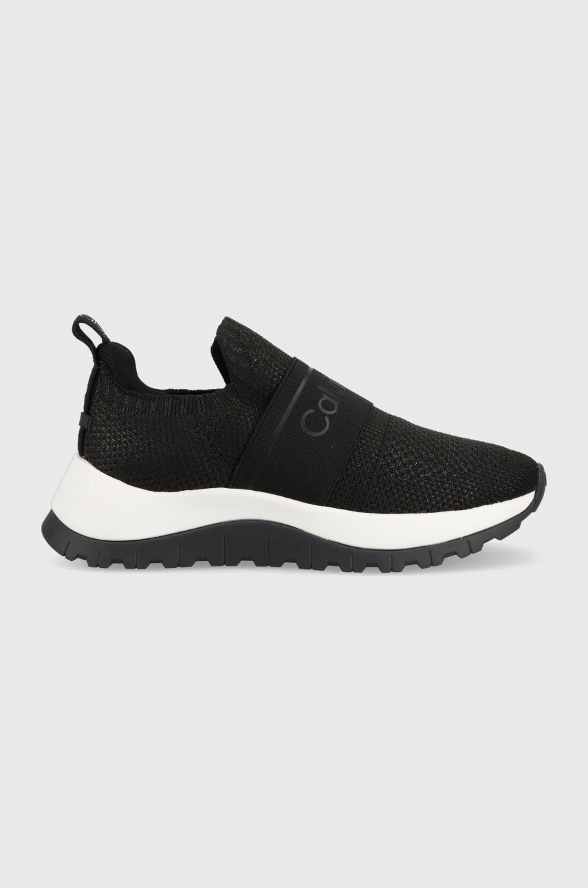 

Маратонки Calvin Klein KNIT RUNNER SLIP ON в черно HW0HW01443, Черен