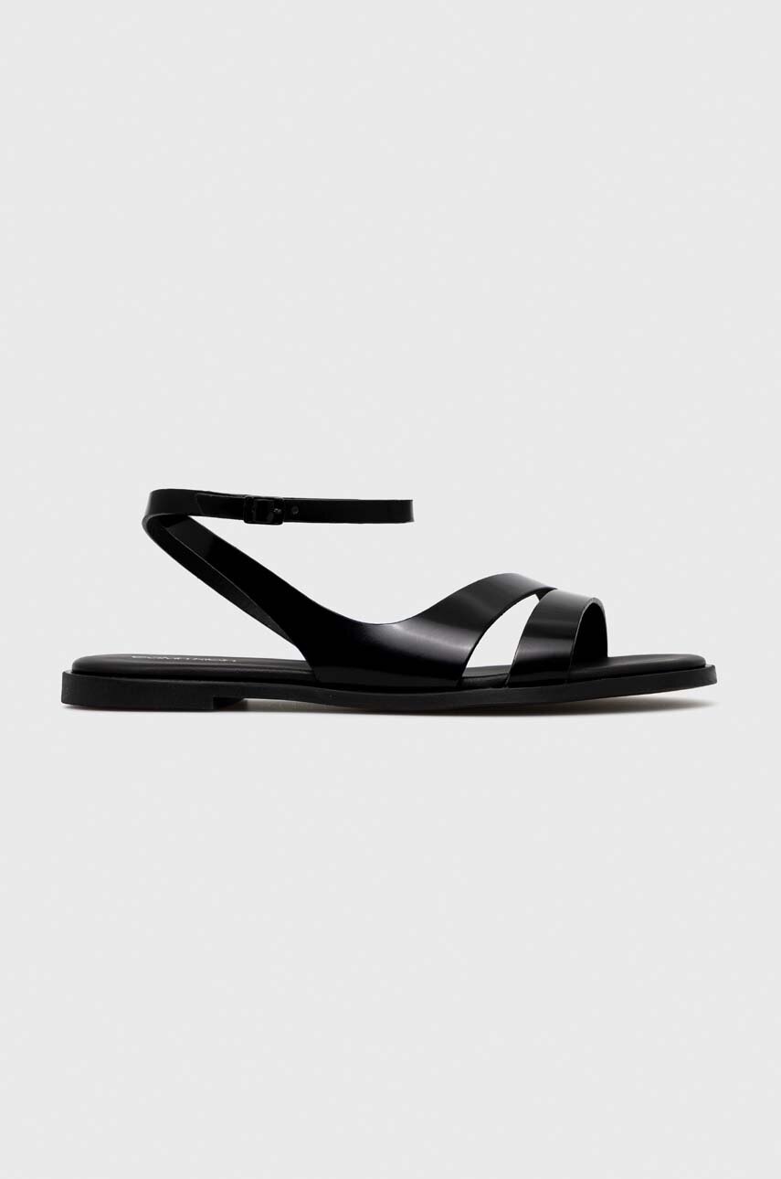 

Кожени сандали Calvin Klein ALMOND SANDAL в черно HW0HW01463, Черен