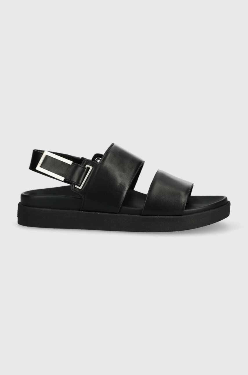 

Кожени сандали Calvin Klein ADJ SANDAL W/HW в черно HW0HW01479, Черен