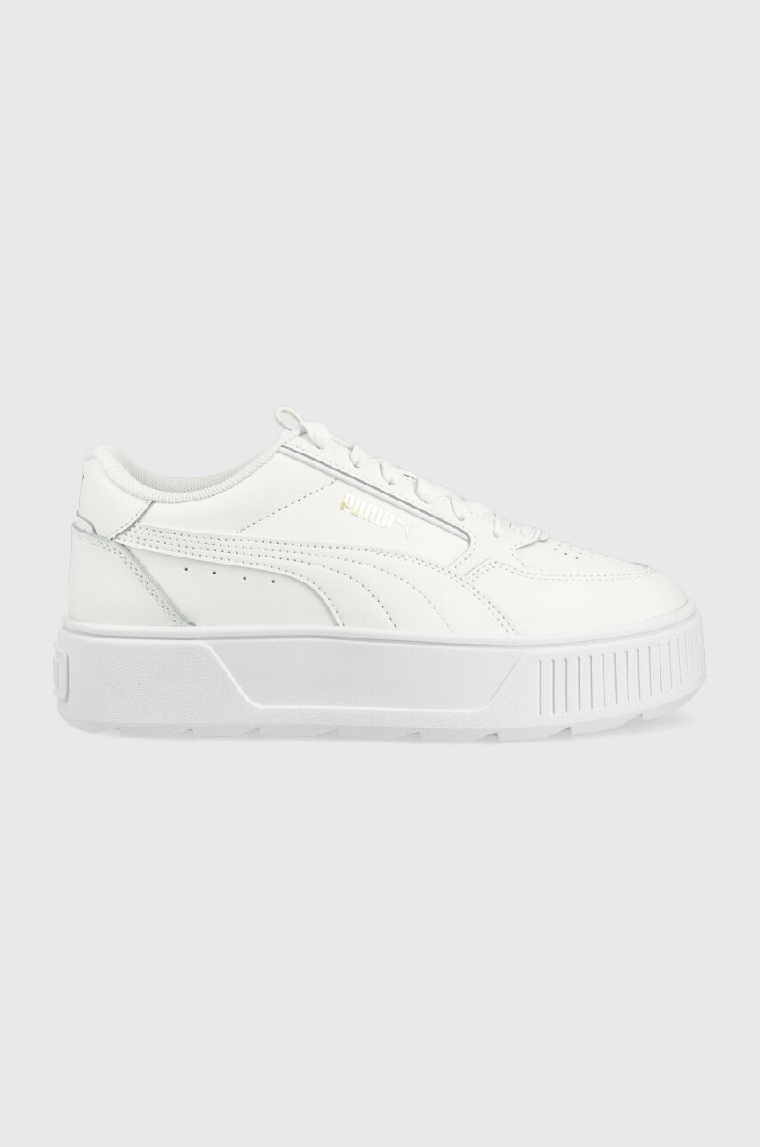 Puma sneakers din piele Karmen Rebelle culoarea alb