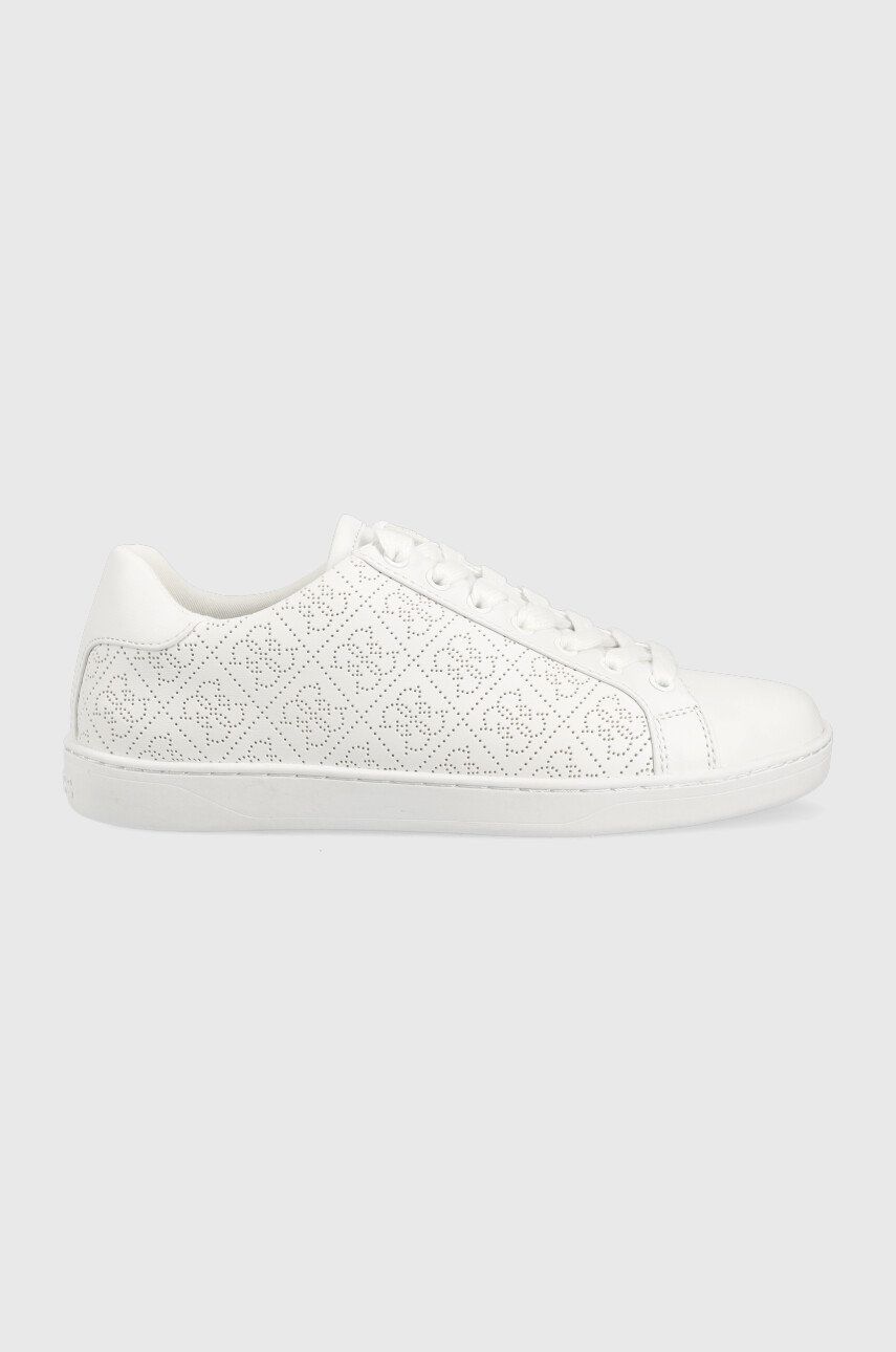 sneakers boty Guess rosalia8 , bílá barva - bílá -  Svršek: Umělá hmota Vnitřek: Textilní 