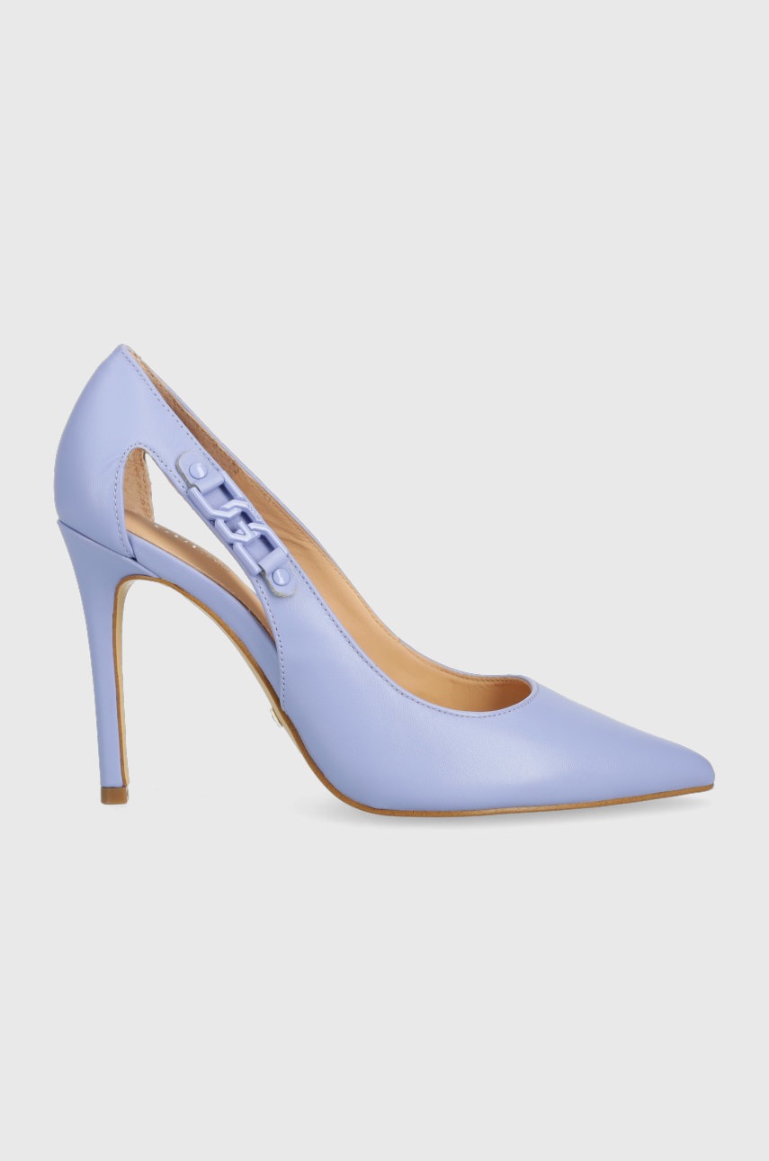 

Шкіряні туфлі Guess Gabbi колір фіолетовий FL5GBB LEA08 VIOLE