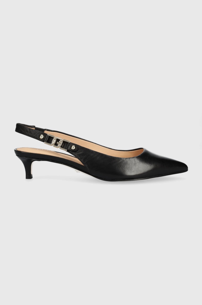 

Кожени обувки с висок ток Guess jeren в черно, Черен