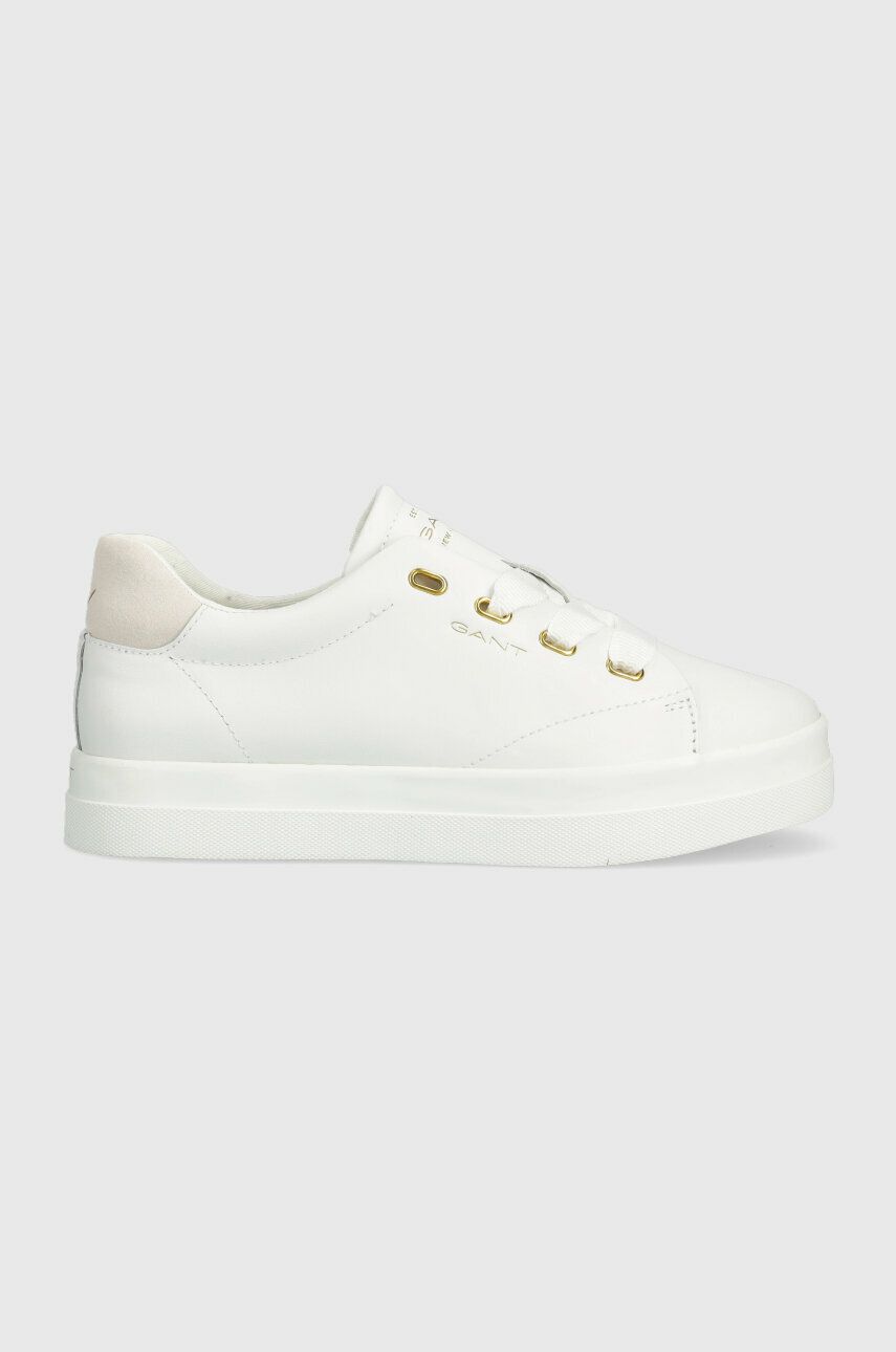 Levně Kožené sneakers boty Gant Avona bílá barva, 26531917.G29