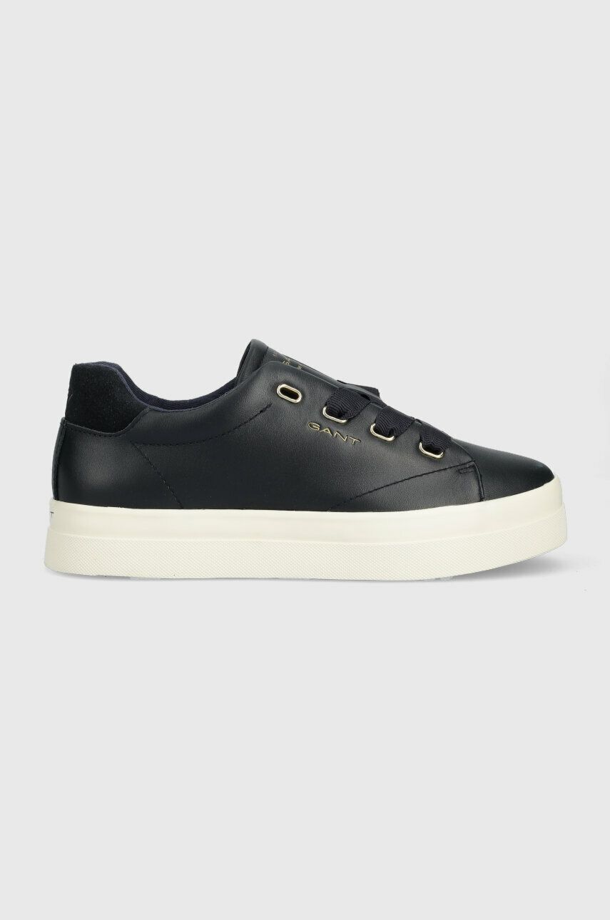 Kožené sneakers boty Gant Avona tmavomodrá barva, 26531917.G69 - námořnická modř -  Svršek: Pří