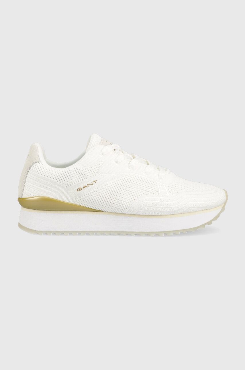 Sneakers boty Gant Bevinda bílá barva, 26538870.G29 - bílá -  Svršek: Textilní materiál
