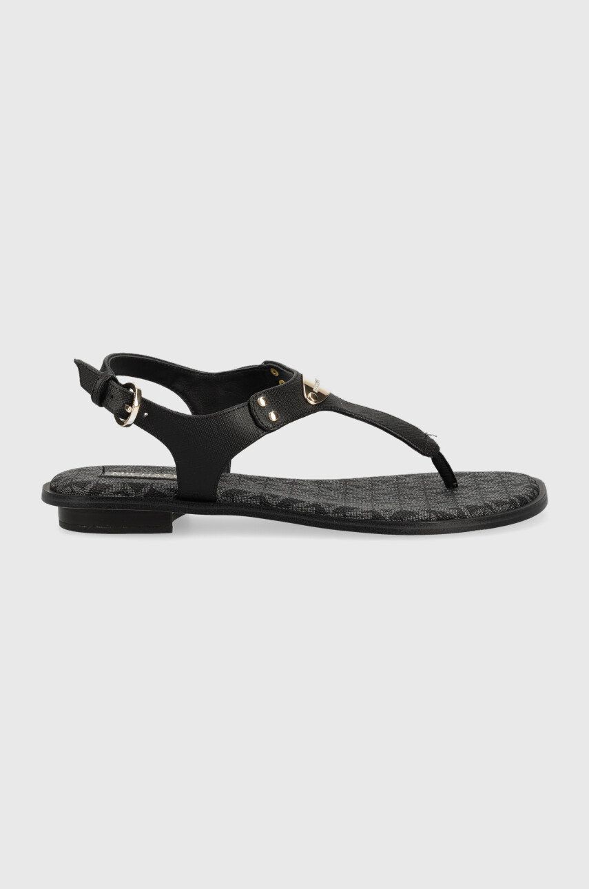 MICHAEL Michael Kors sandale Mk Plate femei, culoarea negru, 40R3MKFA2L