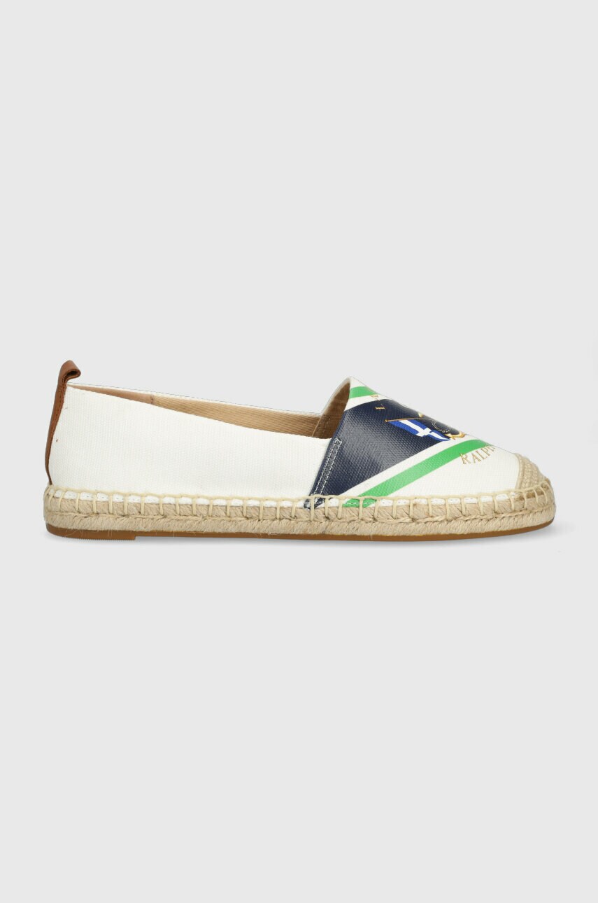 Espadrilky Lauren Ralph Lauren Cameryn III bílá barva - bílá -  Svršek: Textilní materiál