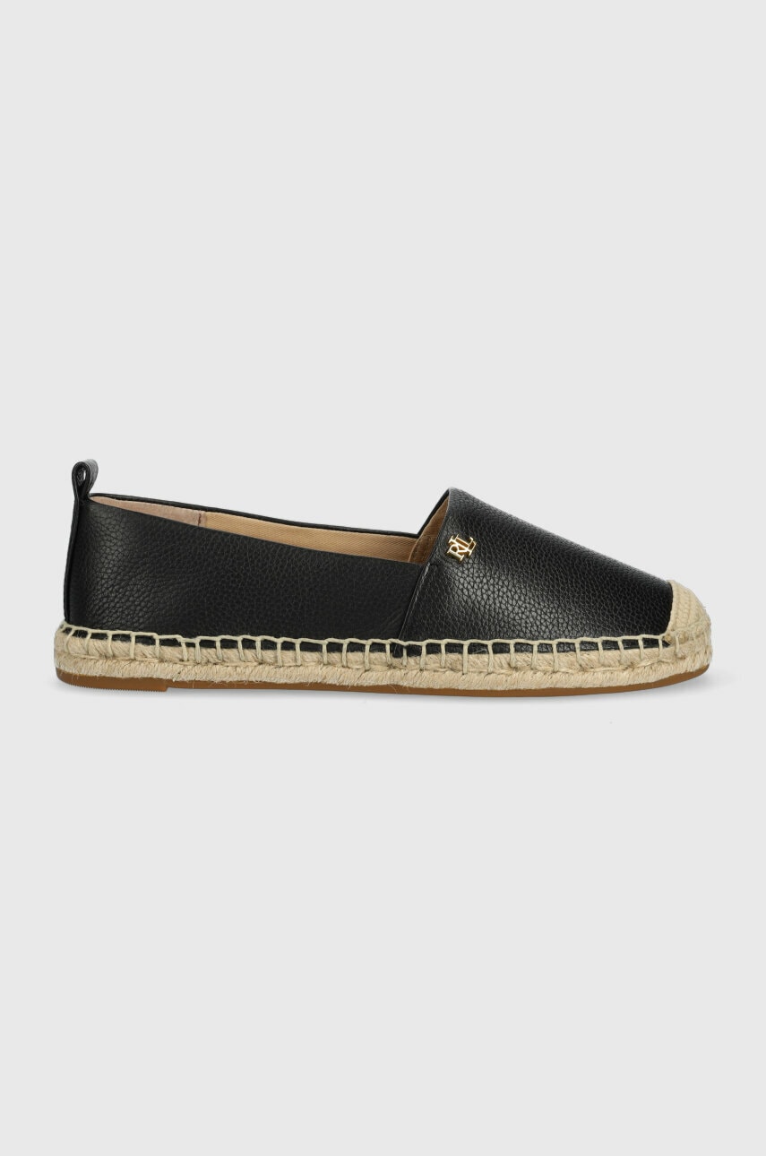 

Шкіряні еспадрилі Lauren Ralph Lauren Cameryn IV колір чорний 802905304001