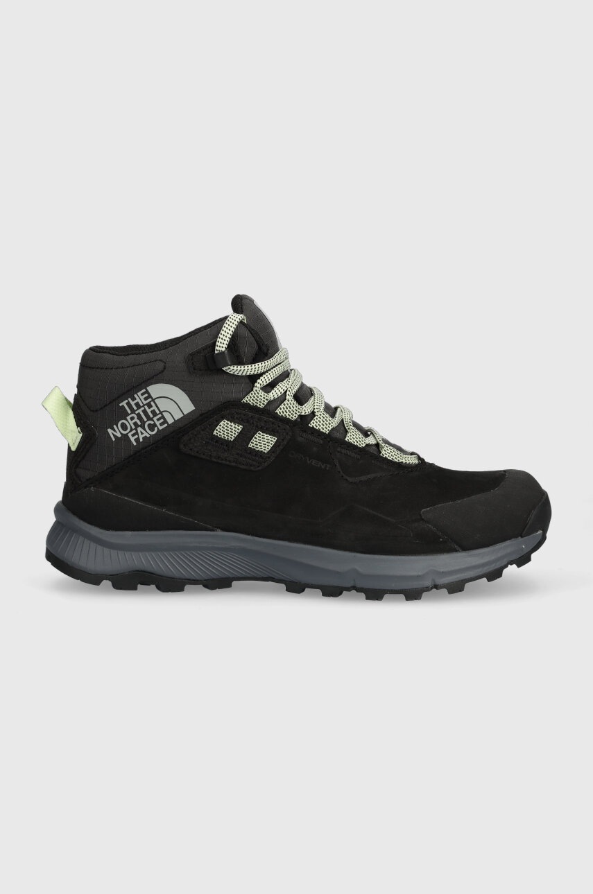 Levně Boty The North Face Cragstone Leather Mid WP dámské, černá barva