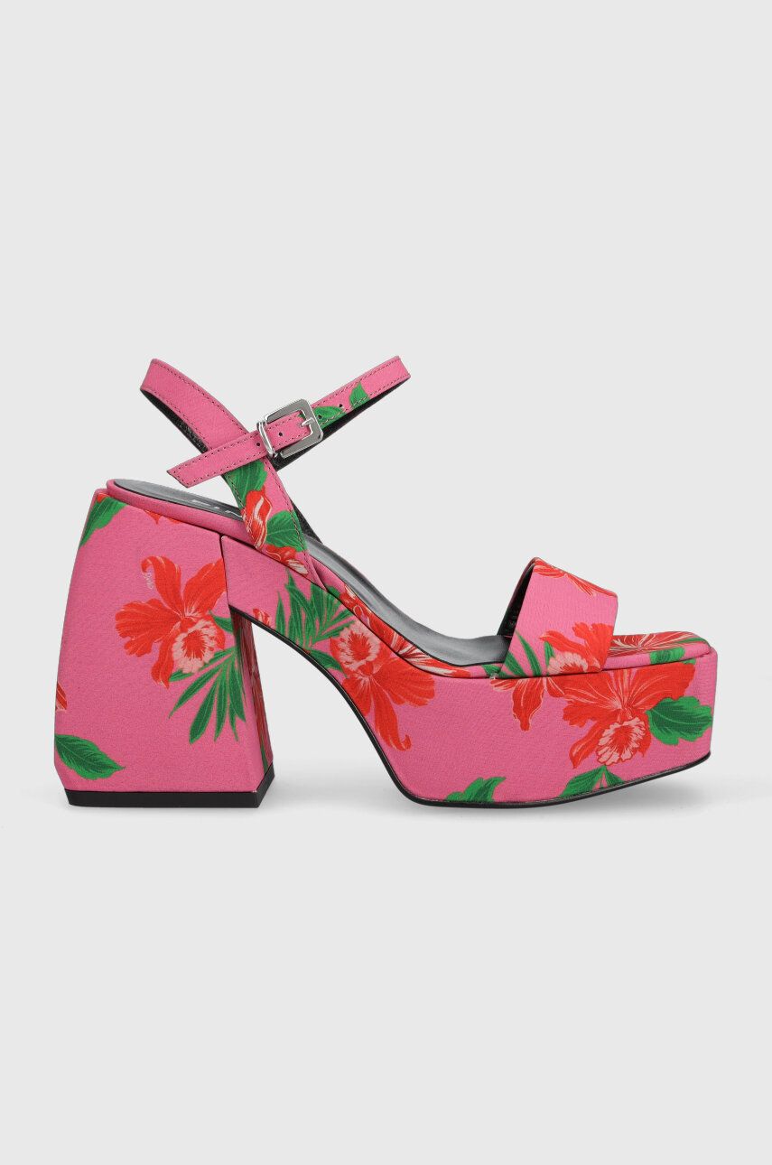 Sandály Pinko Fantine růžová barva, 100655 A0O6 YNR - růžová -  Svršek: Textilní materiál 