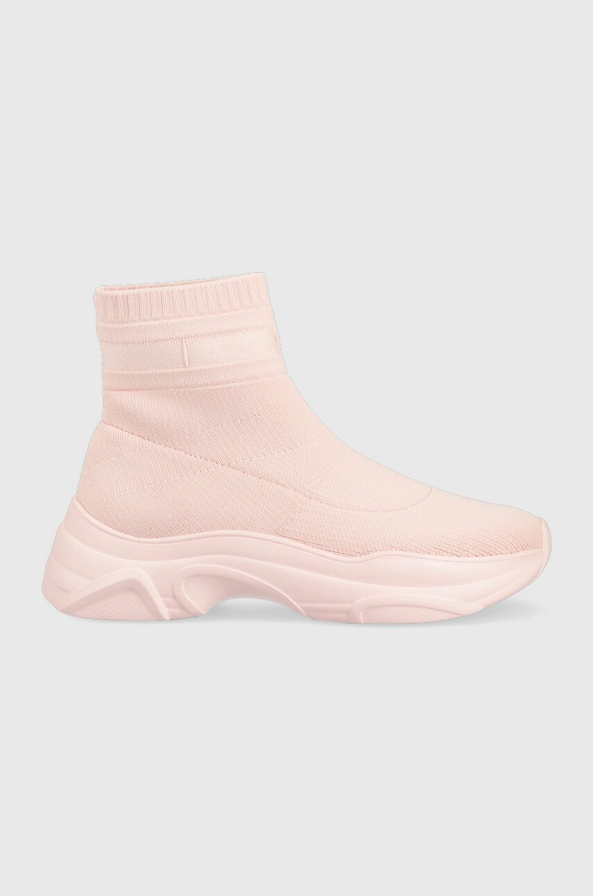 Tommy Jeans sneakers SOCK BOOT MONOCOLOR culoarea roz