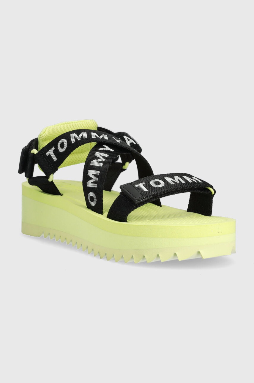 

Сандалии Tommy Jeans FLTFRM EVA SNDL женские цвет жёлтый на платформе EN0EN02119