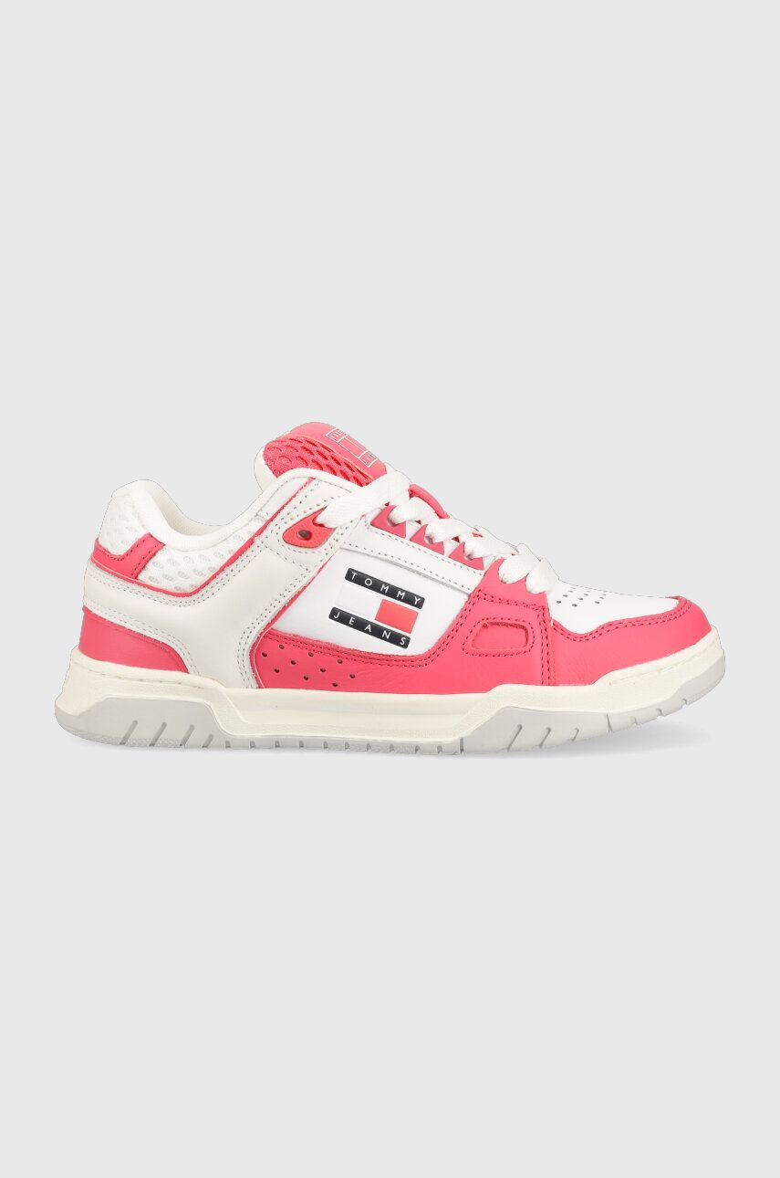 Sneakers boty Tommy Jeans WMNS SKATE SNEAKER růžová barva