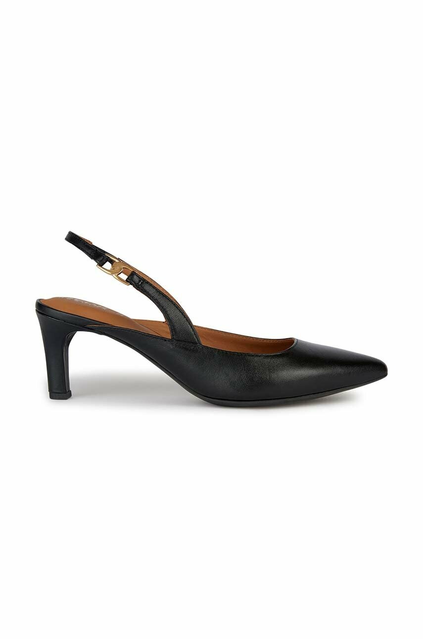 Geox stilettos de piele d bibbiana culoarea negru, d359ca 000tu c9999