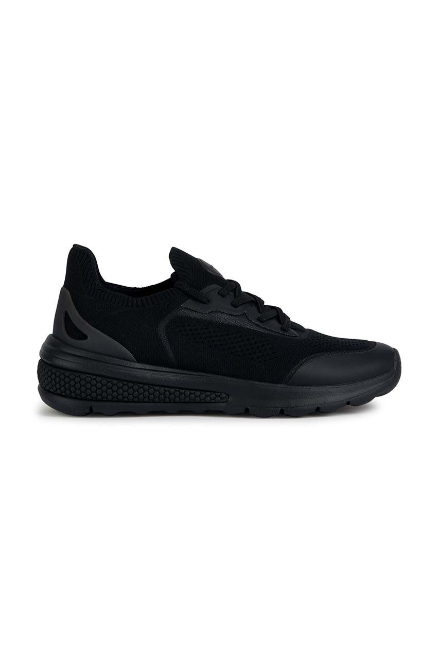 Sneakers boty Geox D SPHERICA ACTIF černá barva, D35THA 06K7Z C9999 - černá -  Svršek: Umělá hm