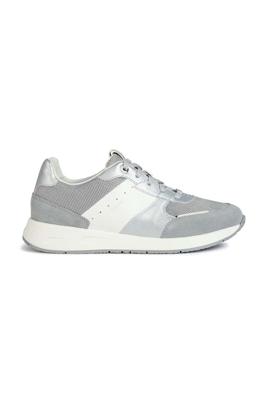Sneakers boty Geox D BULMYA a šedá barva, D25NQA 014AJ C1355 - šedá -  Svršek: Umělá hmota