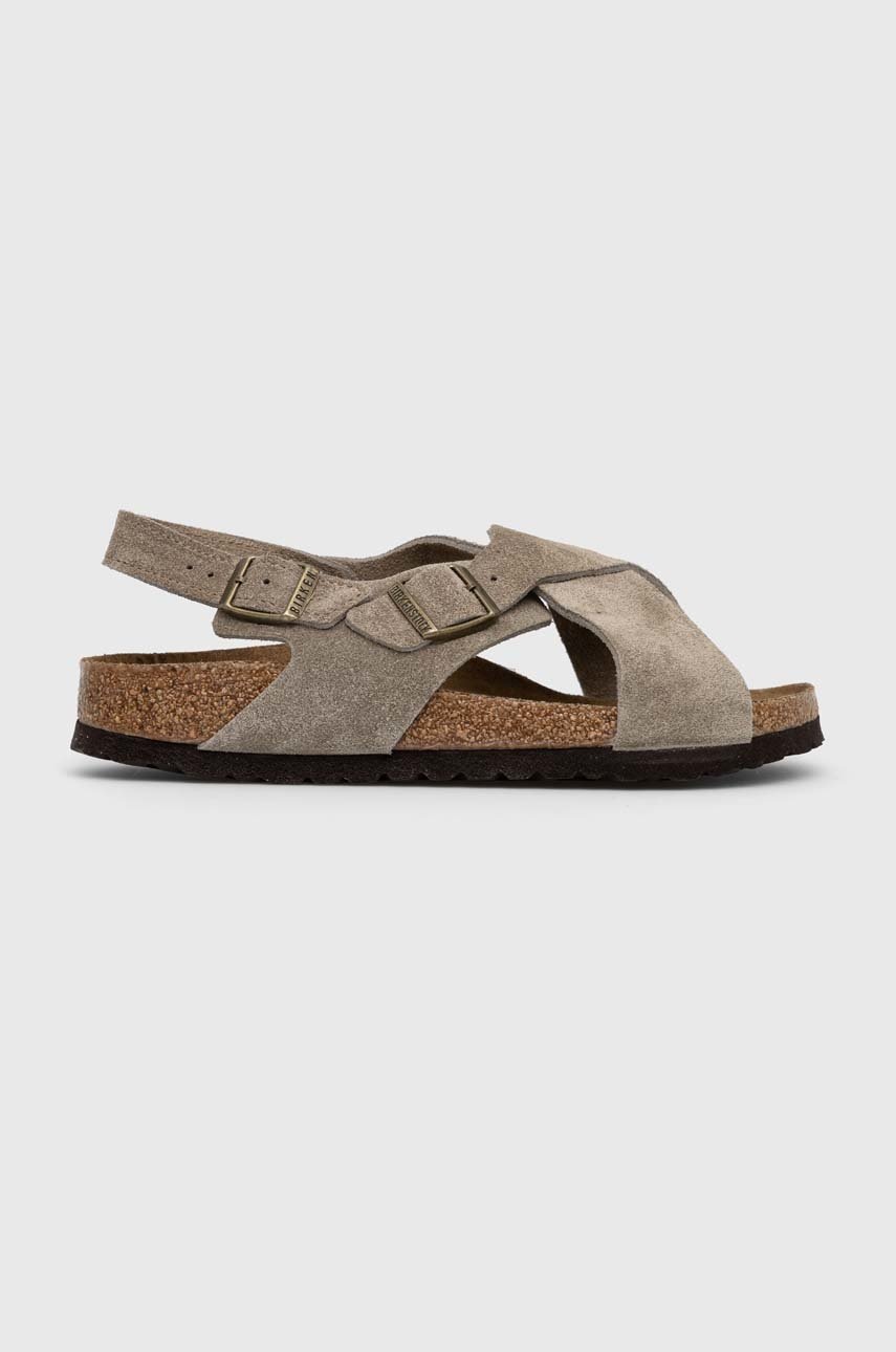 

Шкіряні сандалі Birkenstock Tulum SFB жіночі колір бежевий 1024110