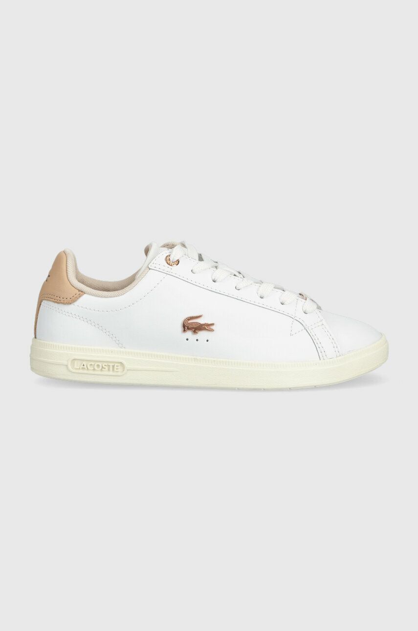 Lacoste Sneakers Din Piele Graduate Pro Culoarea Alb, 44sfa0062