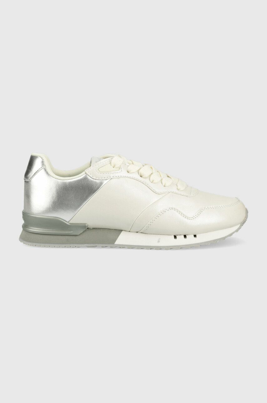Sneakers boty Pepe Jeans LONDON bílá barva, PLS31465 - bílá -  Svršek: Umělá hmota Vnitřek