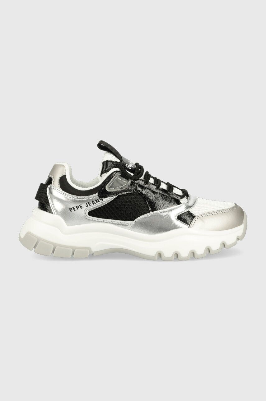 Sneakers boty Pepe Jeans BANKSY černá barva, PLS31480 - černá -  Svršek: Umělá hmota