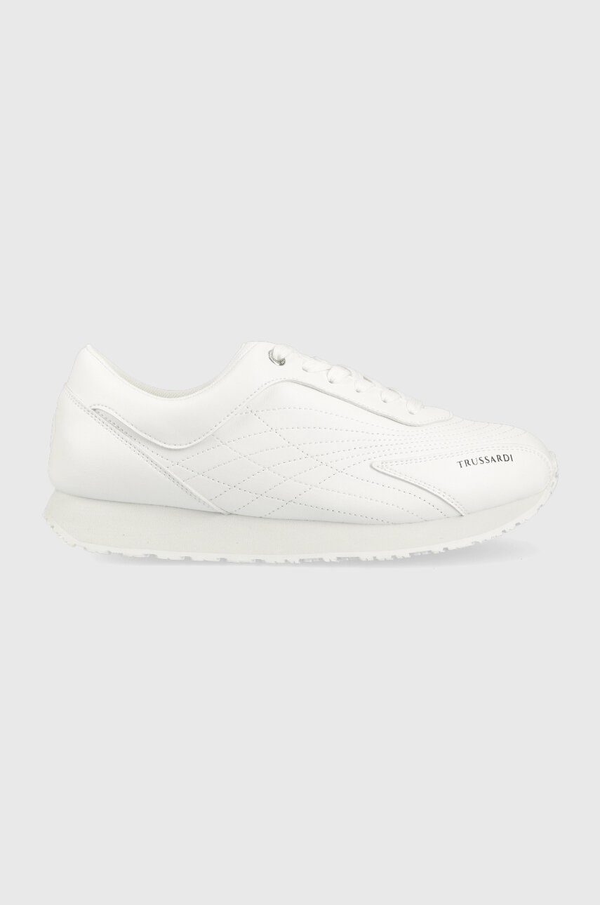 Sneakers boty Trussardi Football bílá barva, 79A00855 9Y099998