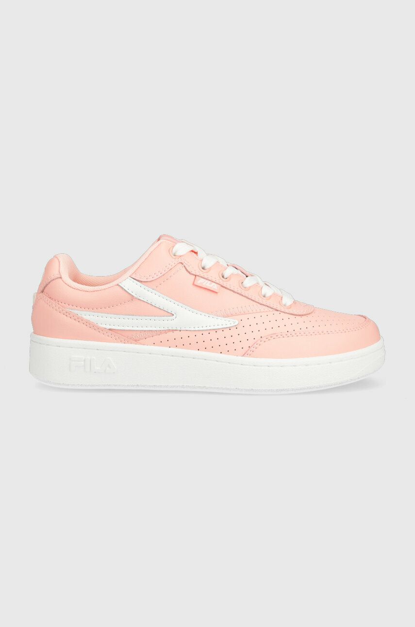 Kožené sneakers boty Fila SEVARO růžová barva - růžová -  Svršek: Přírodní kůže Vnitřek: T