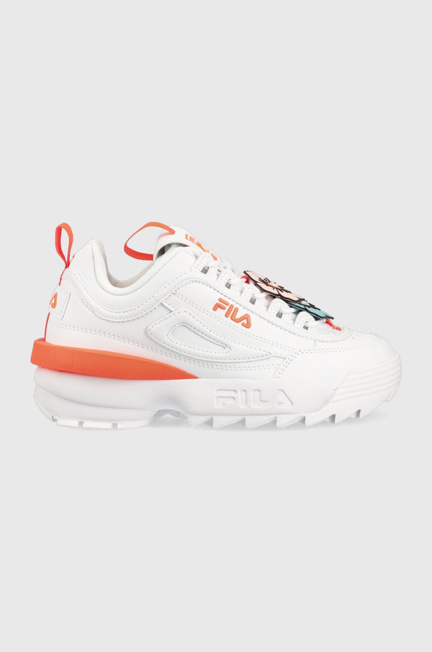 Fila sneakers DISRUPTOR FLOWER culoarea alb