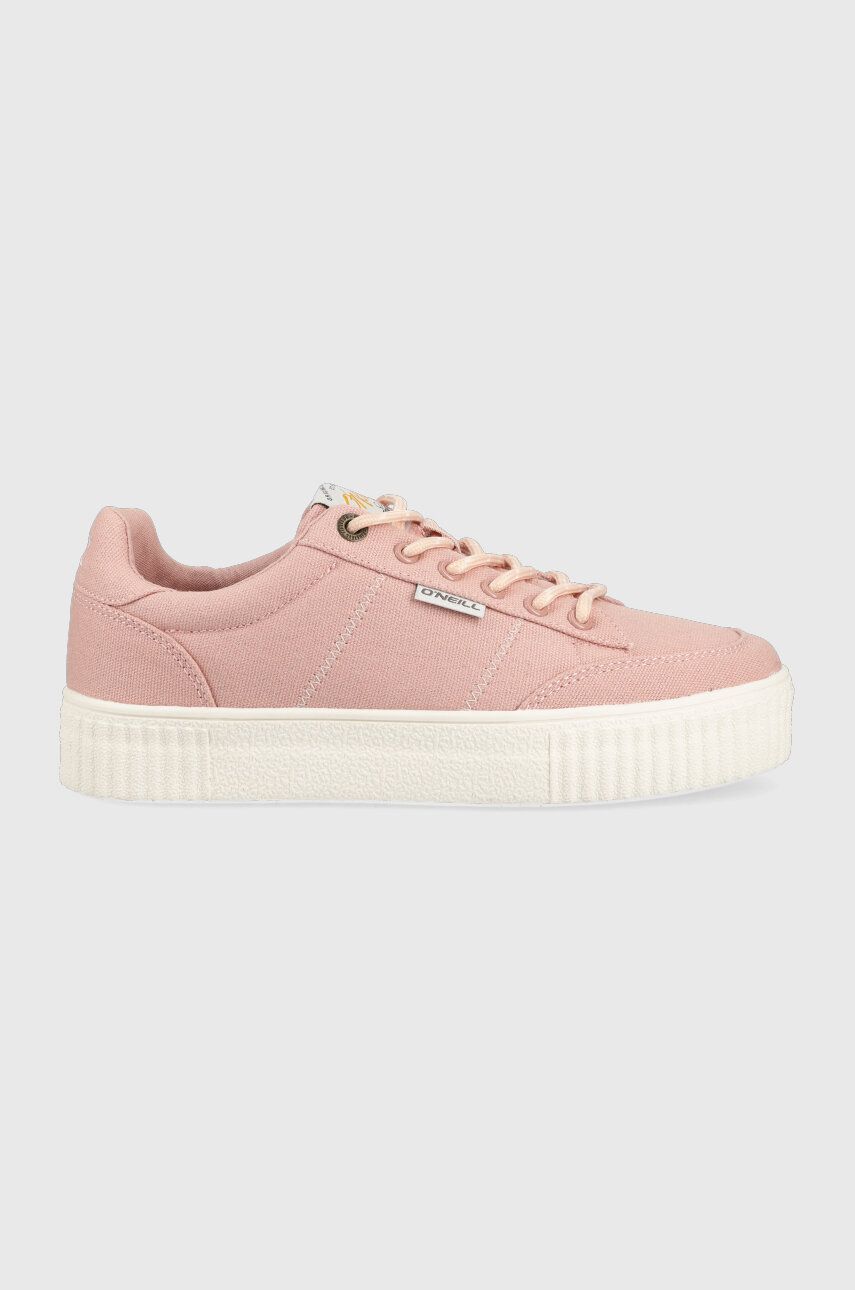 Sneakers boty O′Neill růžová barva - růžová -  Svršek: Textilní materiál Vnitřek: Umělá hm