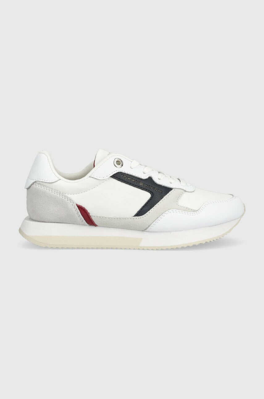 Levně Sneakers boty Tommy Hilfiger ESSENTIAL TH RUNNER bílá barva, FW0FW06947