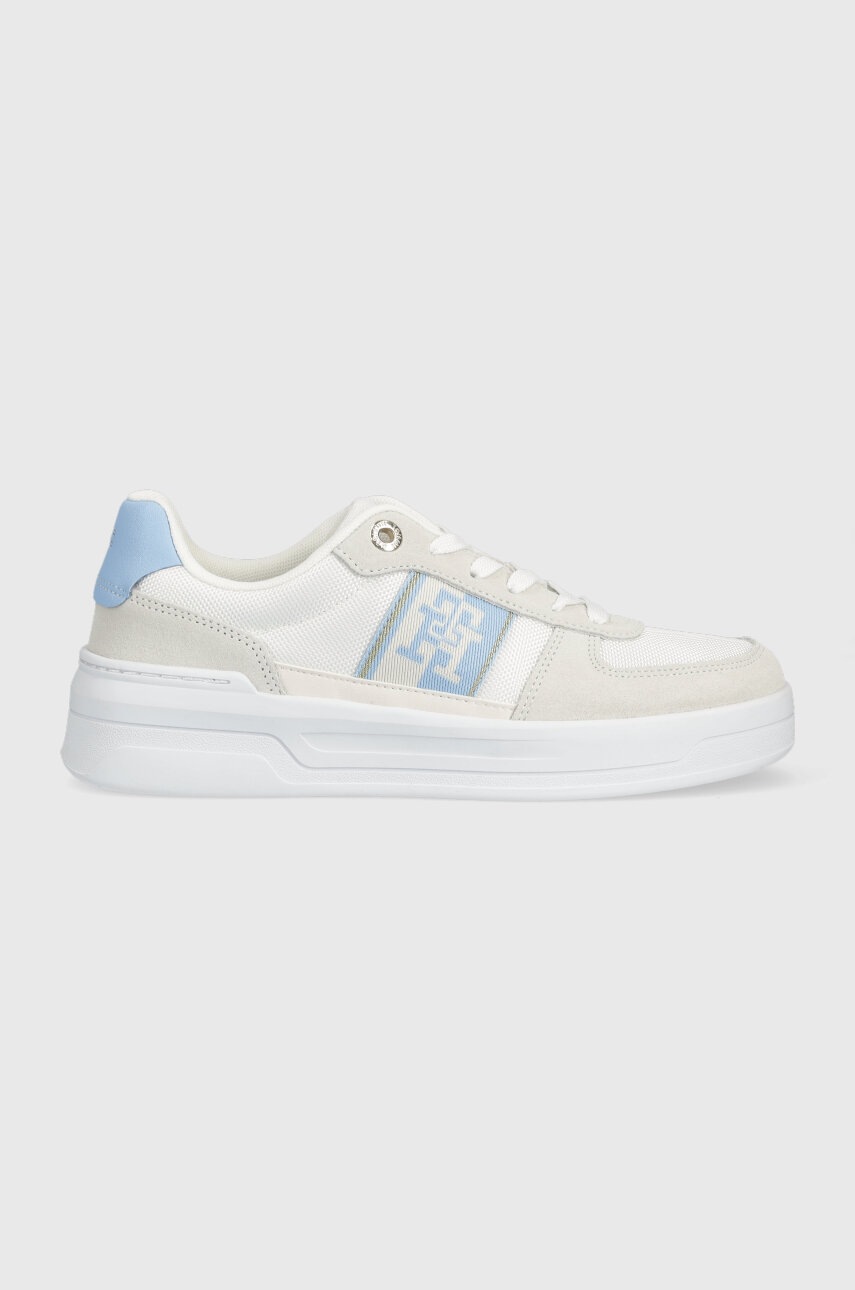 

Маратонки Tommy Hilfiger BASKET SNEAKER WITH WEBBING в сиво, Сив