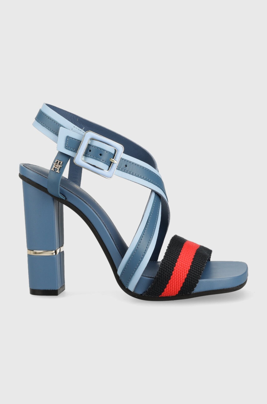 

Сандали Tommy Hilfiger HARDWARE BLOCK HIGH HEEL COMBO в синьо FW0FW07067, Син