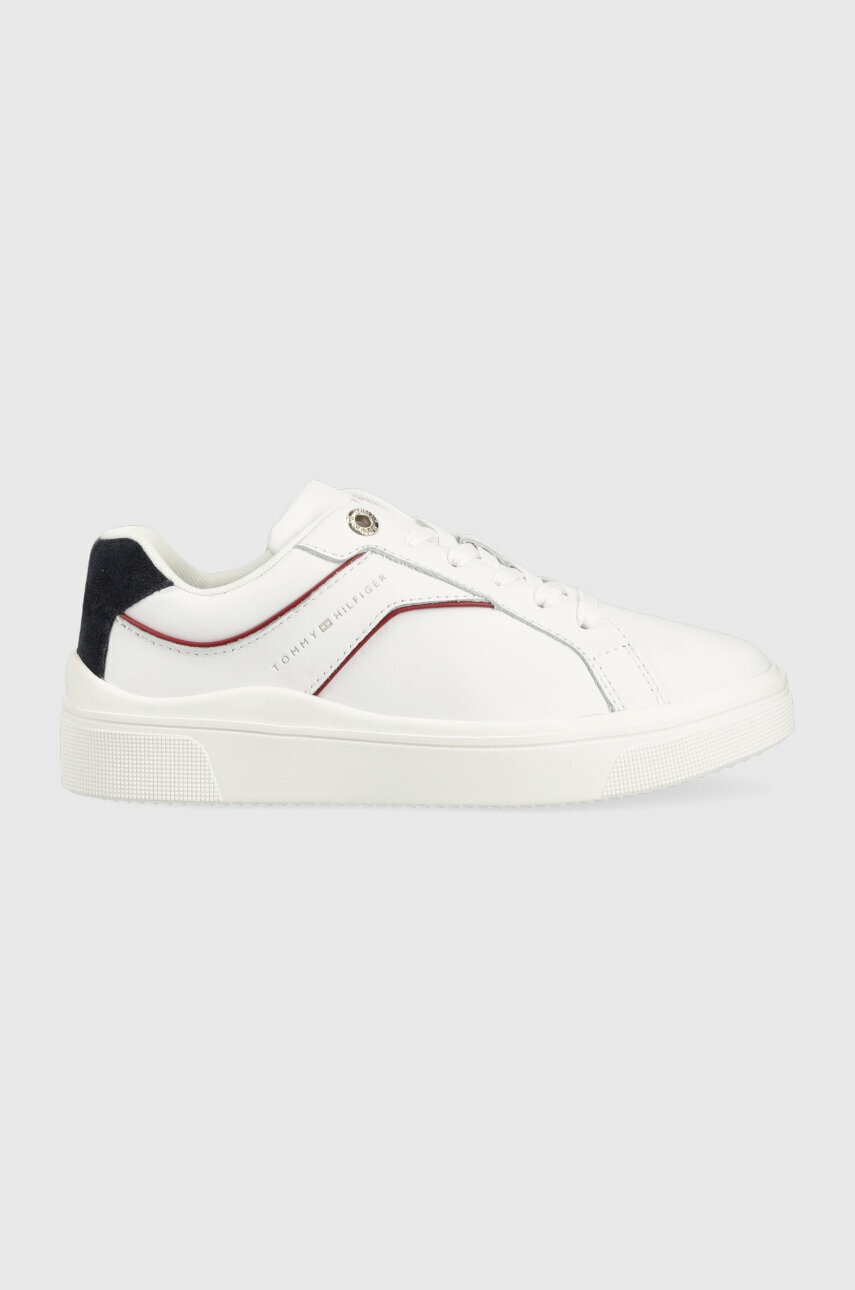 

Кожаные кроссовки Tommy Hilfiger FEMININE COURT SNEAKER цвет белый FW0FW07122