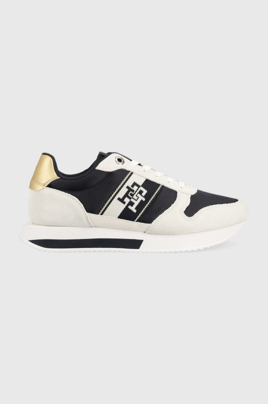 

Кроссовки Tommy Hilfiger RUNNER WITH TH WEBBING GOLD цвет синий FW0FW07173